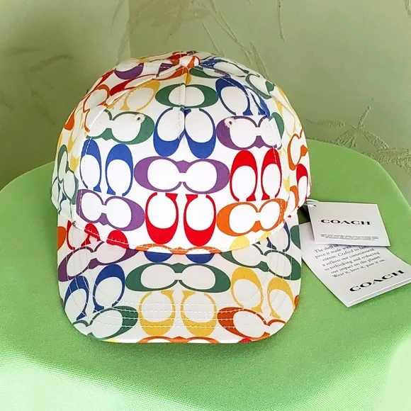 Coach | Accessories | Coach Rainbow Signature Baseball Hat  display picture 3